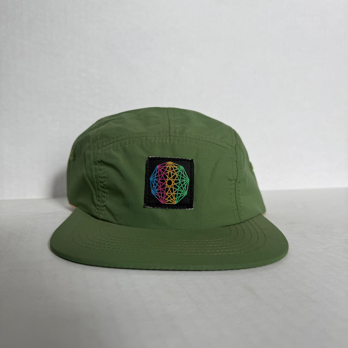 Display Hat Sale 5 Panel Nylon Nonagon Green