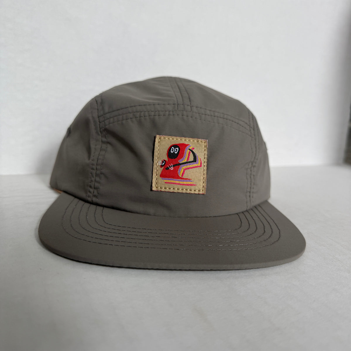 Display Hat Sale 5 Panel Nylon Grim Reaper Grey
