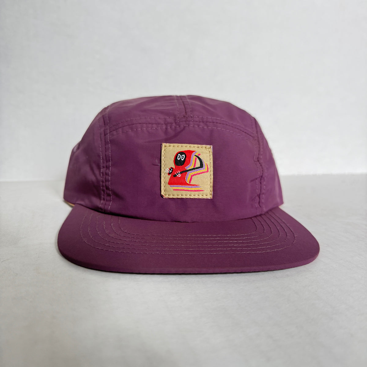 Display Hat Sale 5 Panel Nylon Grim Reaper Purple