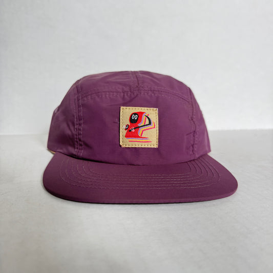 Display Hat Sale 5 Panel Nylon Grim Reaper Purple