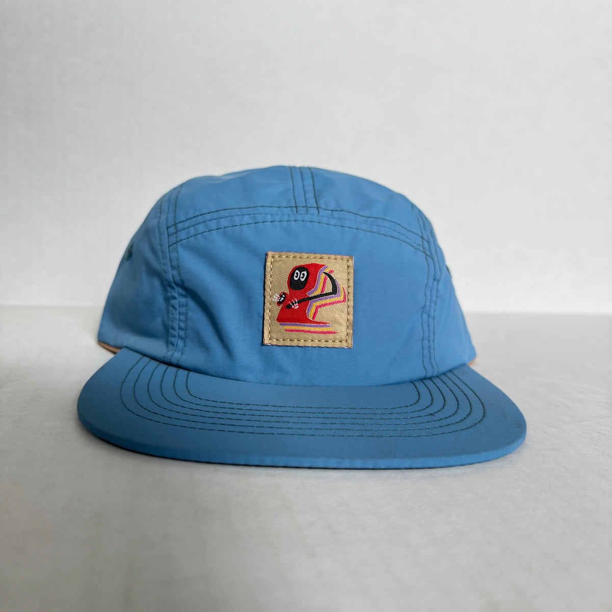 Display Hat Sale 5 Panel Nylon Grim Reaper Blue