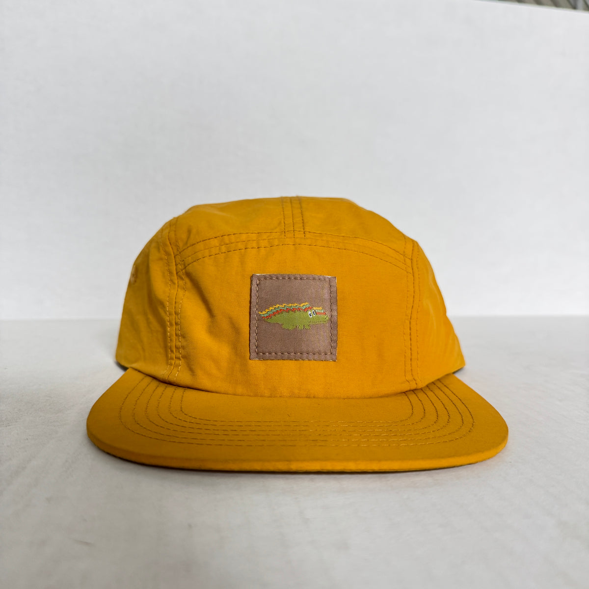Display Hat Sale 5 Panel Nylon Gizzy Gator Yellow