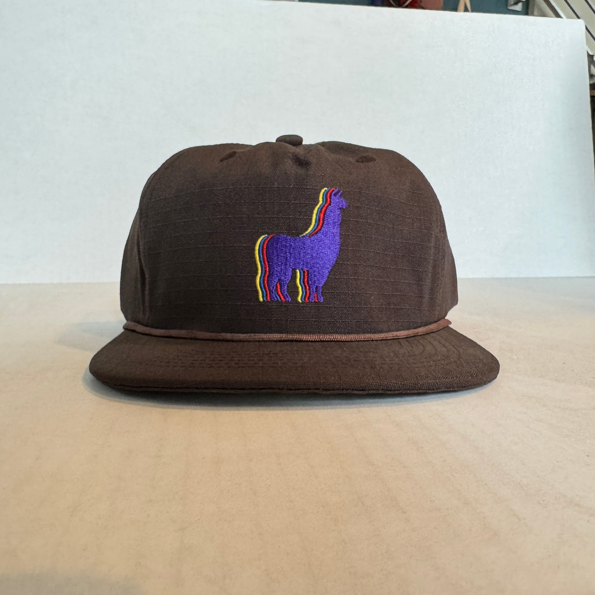 Display Hat Sale Ripstop Nylon Llama Brown