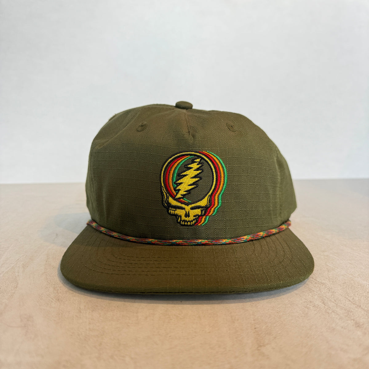 Display Hat Sale Ripstop Nylon Stealie Green