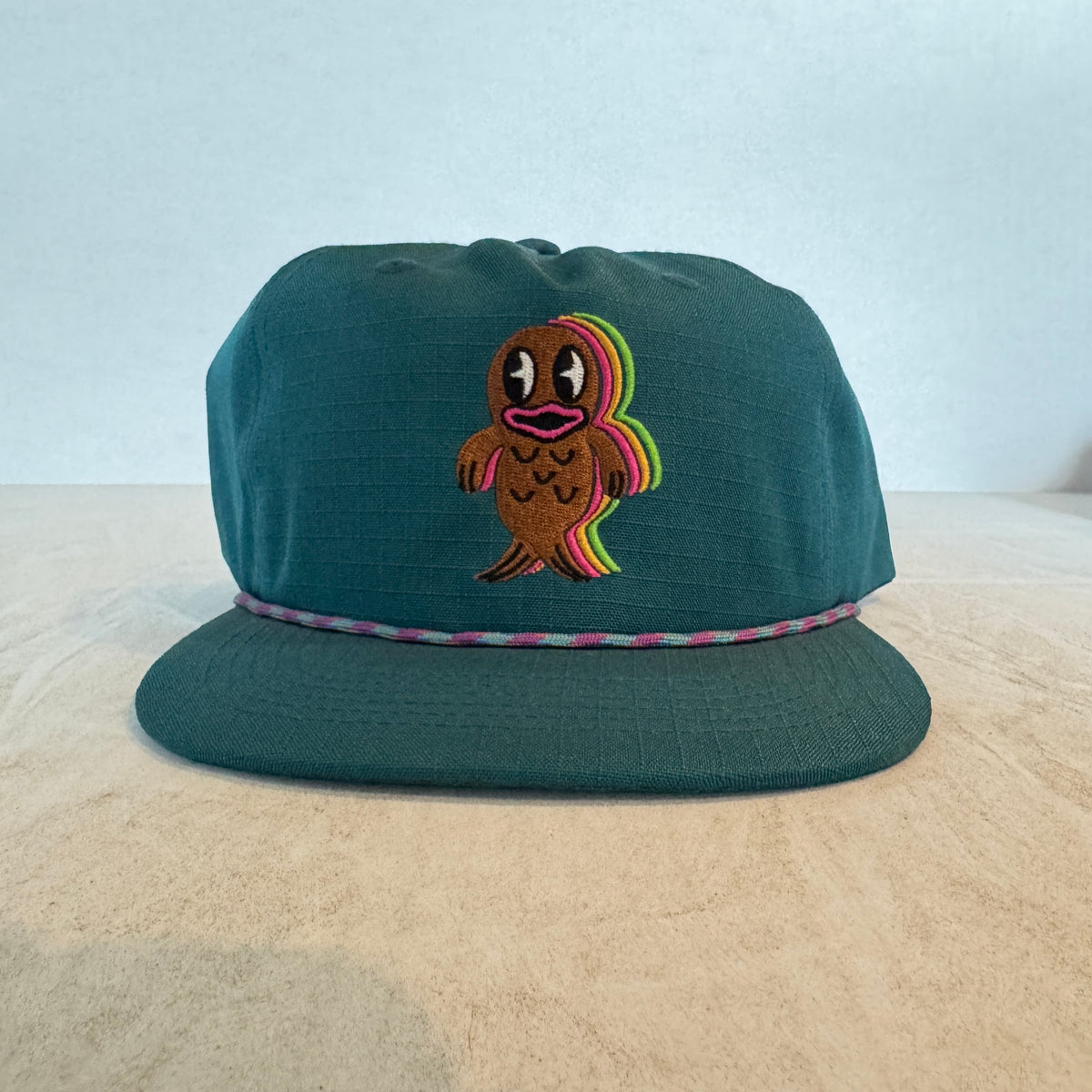 Display Hat Sale Ripstop Nylon Fishie Teal