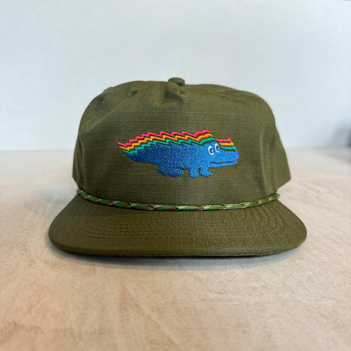 Display Hat Sale Ripstop Nylon Gizzy Gator Green