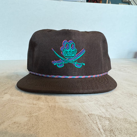 Display Hat Sale Ripstop Nylon Pirate Gizzy Brown