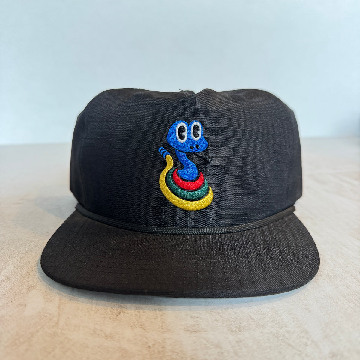 Display Hat Sale Ripstop Nylon Rattlesnake Black