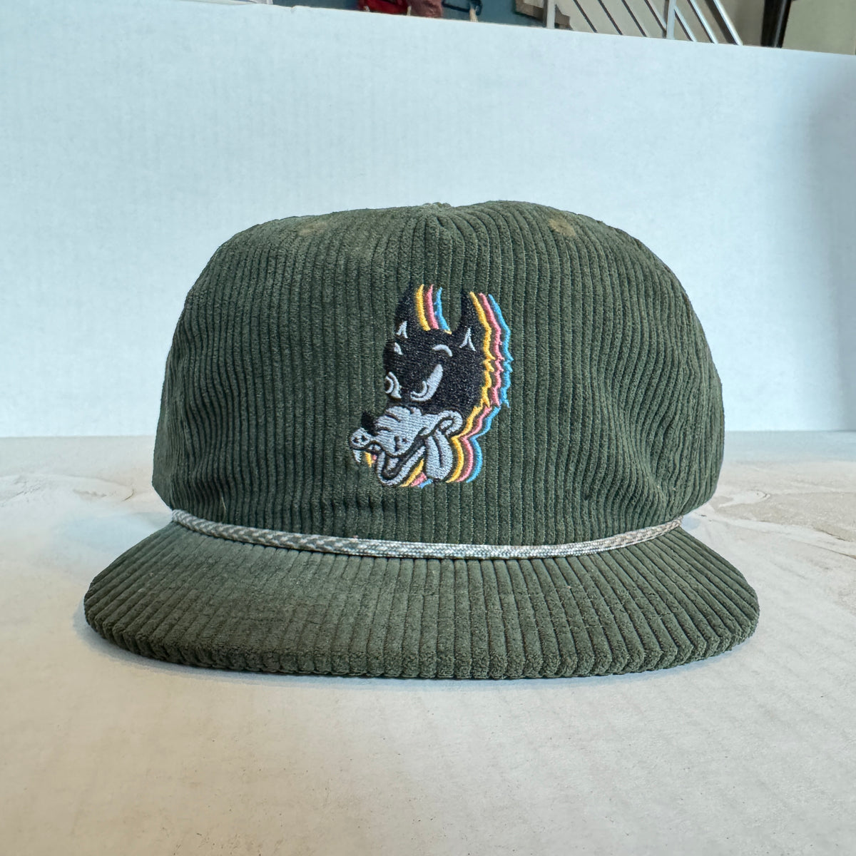 Display Hat Sale Corduroy Rope Wolf Green