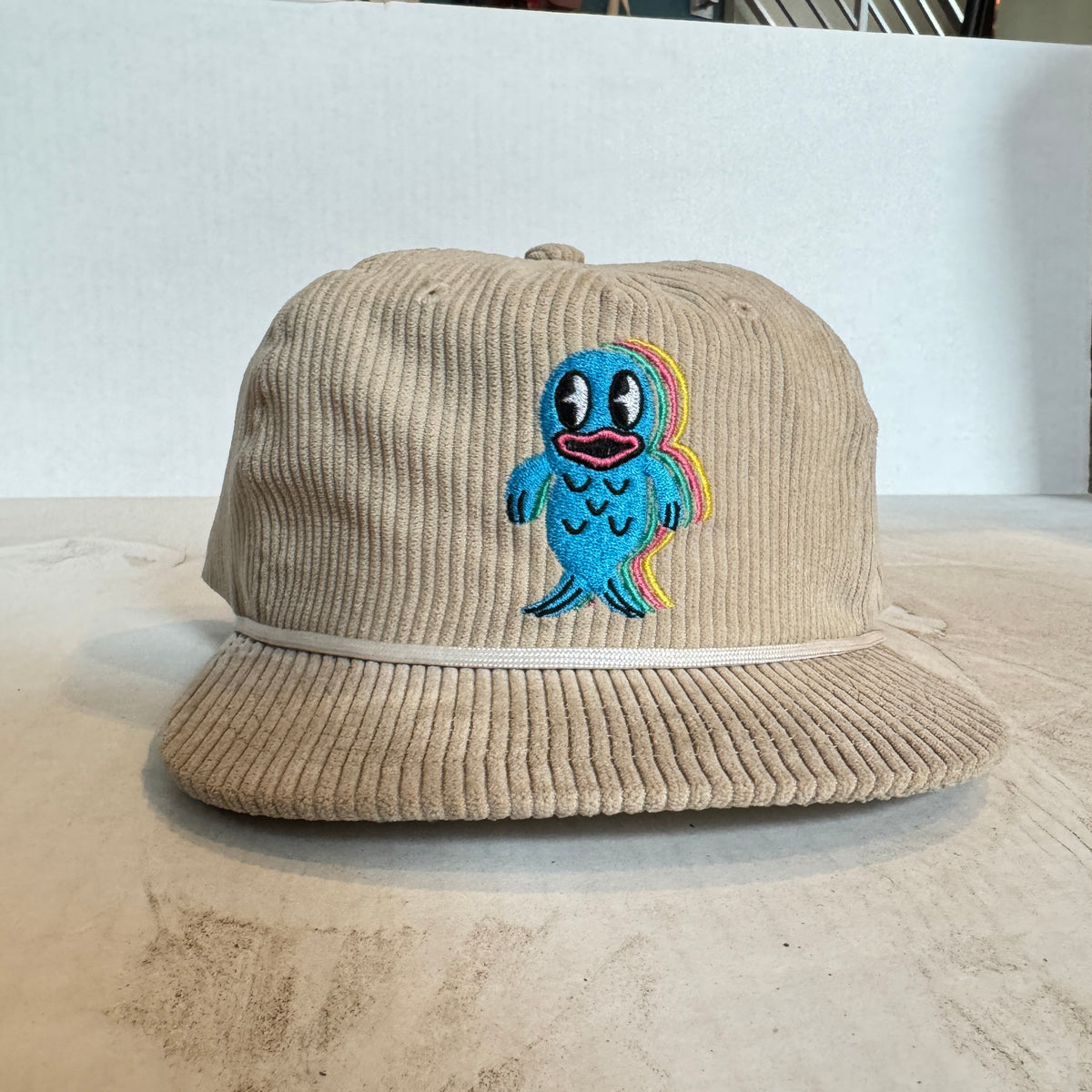 Display Hat Sale Corduroy Rope Fishie Cream
