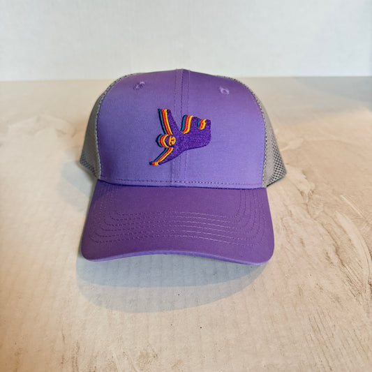 Display Hat Sale Trucker Sloth Purple