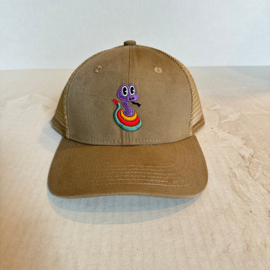 Display Hat Sale Trucker Rattlesnake Tan