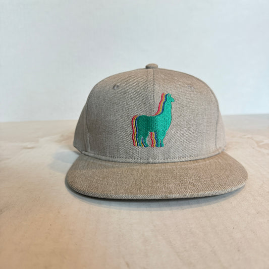 Display Hat Sale Structured Hemp Llama Grey