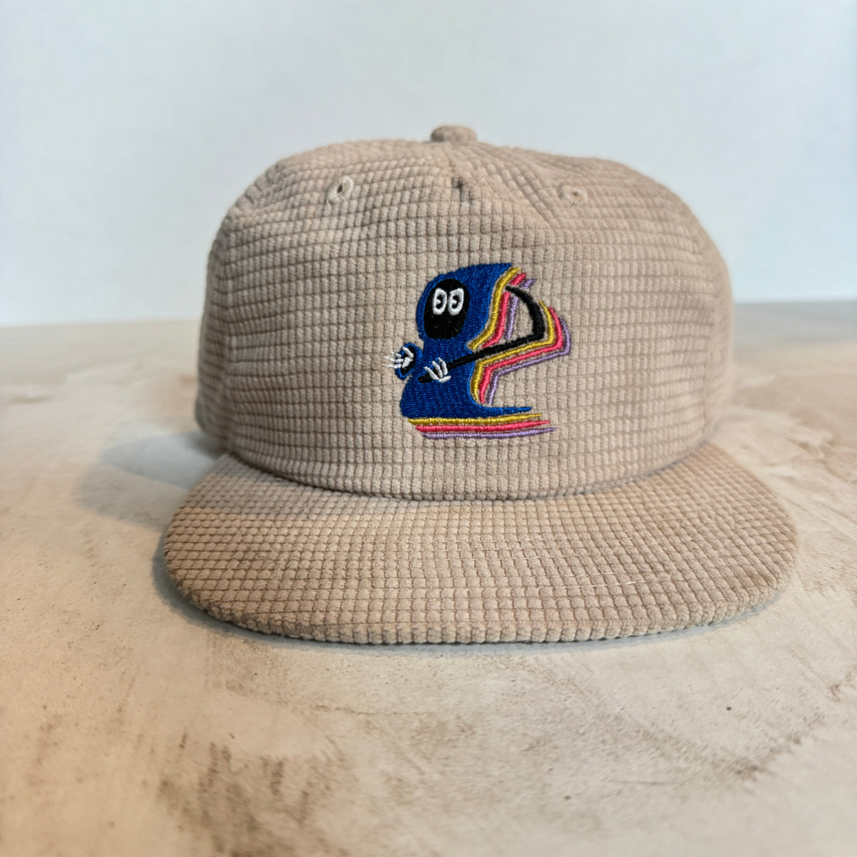 Display Hat Sale Microgrid Grim Reaper Cream