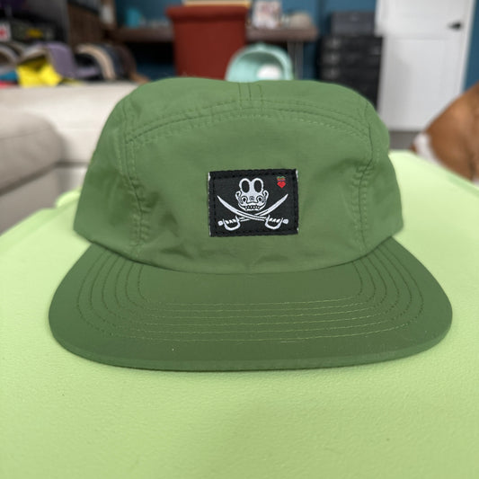Gizz Jolly Gizzy 5 Panel Hat in Green - DISPLAY MODEL
