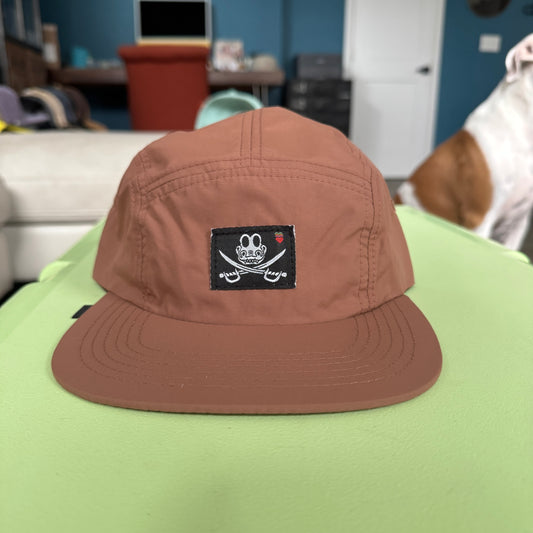 Gizz Jolly Gizzy 5 Panel Hat in Brown - DISPLAY MODEL