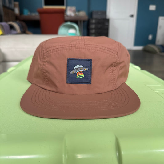 Phish UFO 5 Panel Hat in Brown - DISPLAY MODEL
