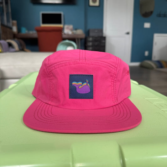 Phish Gin Purple Humpback Whale 5 Panel Hat in Pink - DISPLAY MODEL