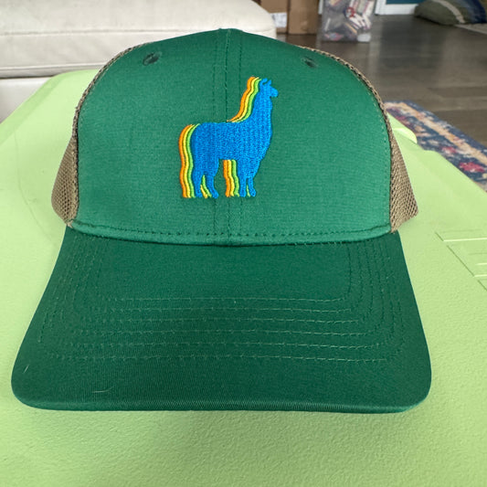 Phish Llama Trucker Hat in Green - DISPLAY MODEL
