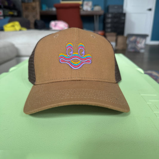 Gizz Cyboogie Trucker Hat in Brown - DISPLAY MODEL