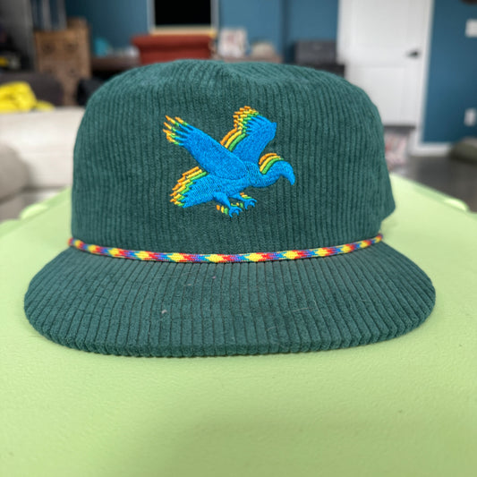 Phish Vultures Corduroy Hat in Green - DISPLAY MODEL