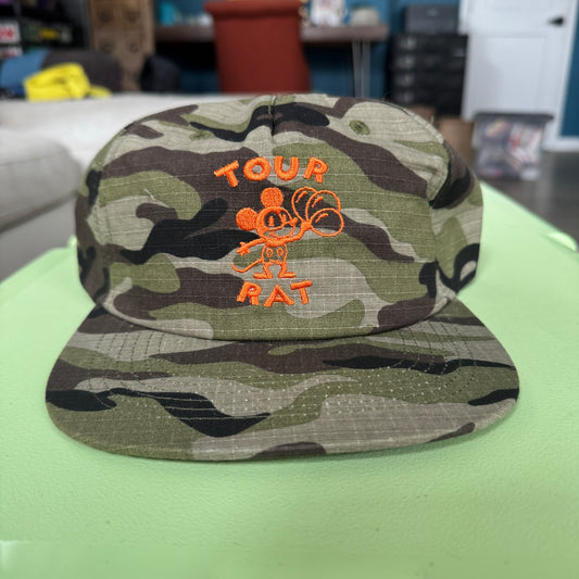 Tour Rat Camo Hat in Light Green - DISPLAY MODEL