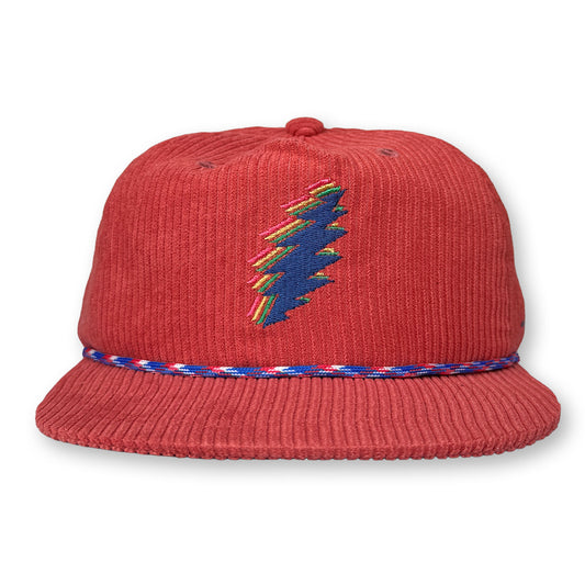 Bolt Rope Hat / Desert Rose Corduroy with Ocean Confetti Bolt
