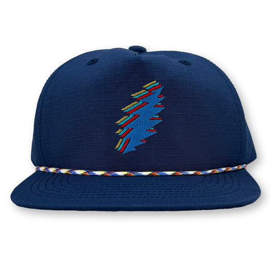 Bolt Rope Hat / Navy Ripstop Nylon with Prairie Signal Bolt