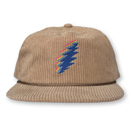 Bolt Rope Hat / Sandcastle Corduroy with Blueberry Dream Bolt