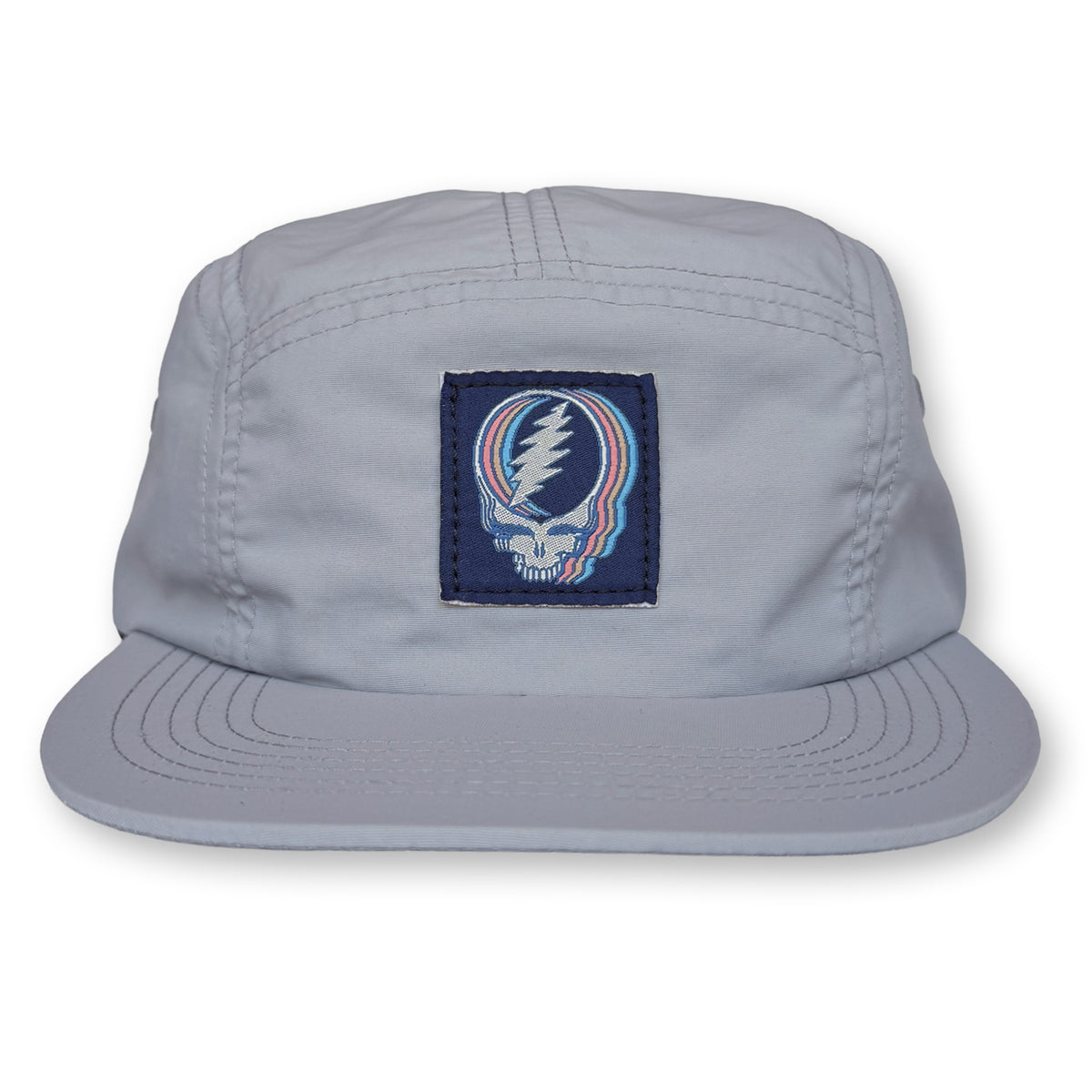 Stealie Five Panel Camp Hat / Putty Nylon with Ocean Floor Stealie Patch