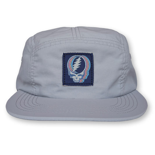 Stealie Five Panel Camp Hat / Putty Nylon with Ocean Floor Stealie Patch