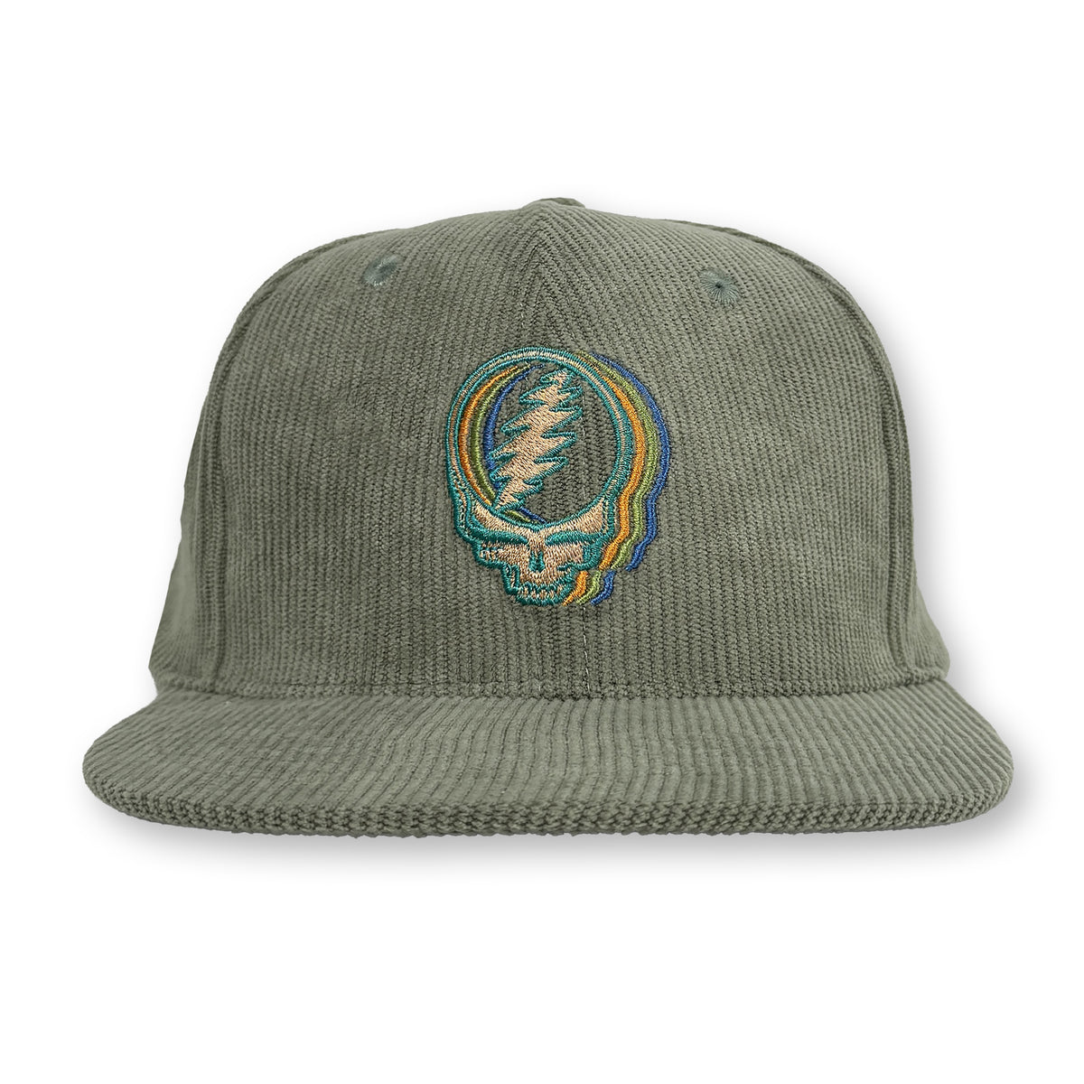 Stealie Corduroy Structured Hat / Sage Corduroy with Sea Grape Stealie