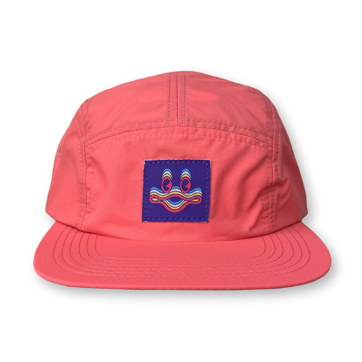 King Gizzard Cyboogie Five Panel Camp Hat / Fruit Punch Nylon with Gobstopper Cyboogie Patch