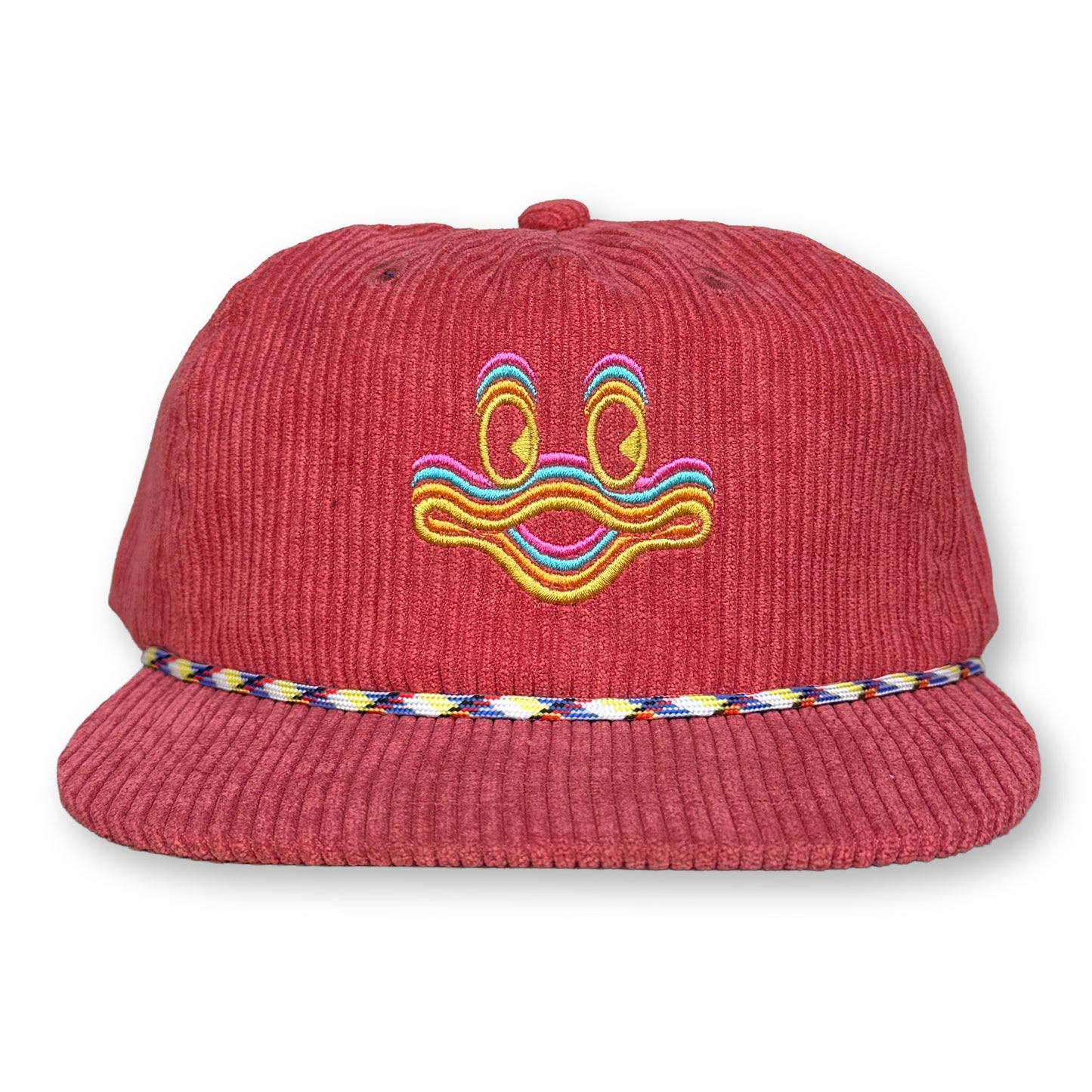 King Gizzard Cyboogie Rope Hat / Desert Rose Corduroy with Chartreuse Cyboogie