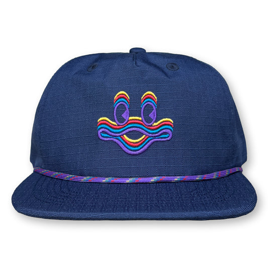 King Gizzard Rope Hat / Navy Ripstop Nylon with Grape Cyboogie