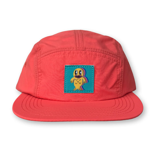 King Gizzard Fishie Five Panel Camp Hat / Life Jacket Nylon with Aqua Fishie Patch