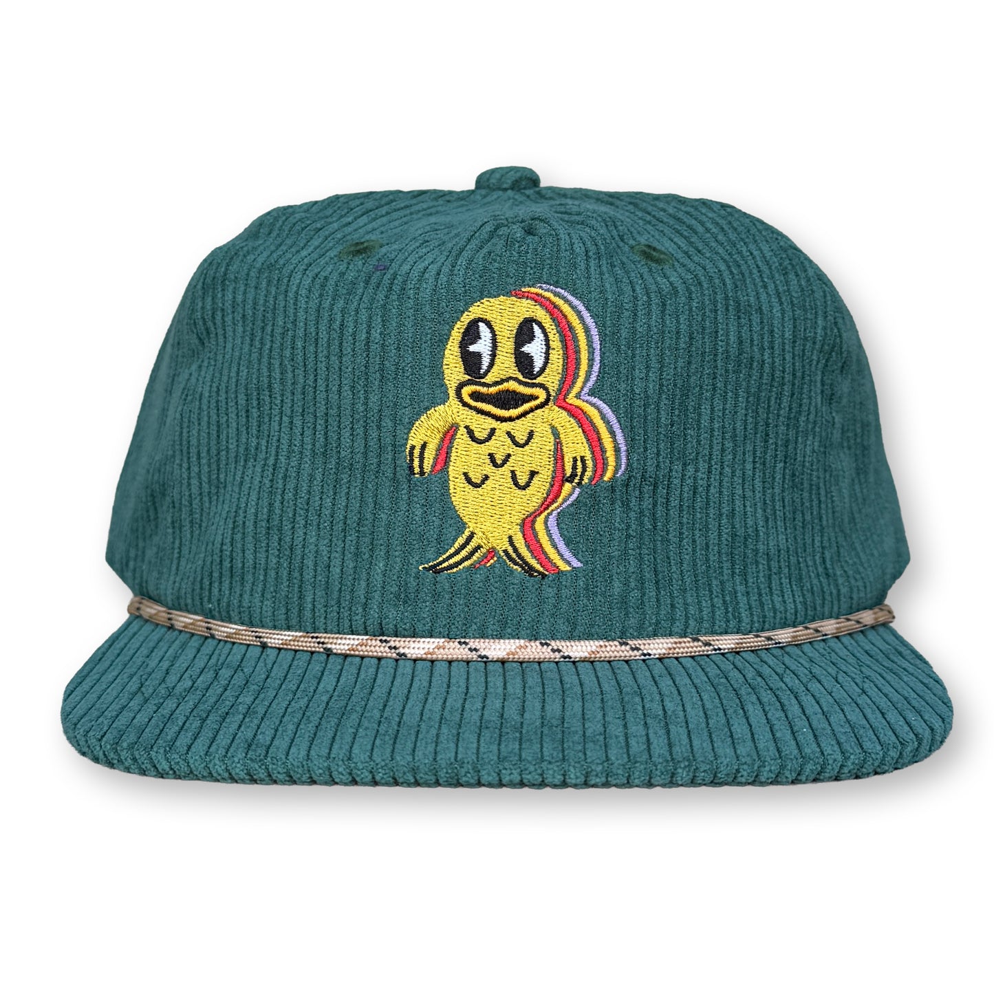 King Gizzard Fishie Rope Hat / Jalapeño Corduroy with Candy Limoncello Fishie