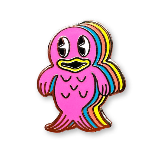 Fishie Lapel Pin Pink