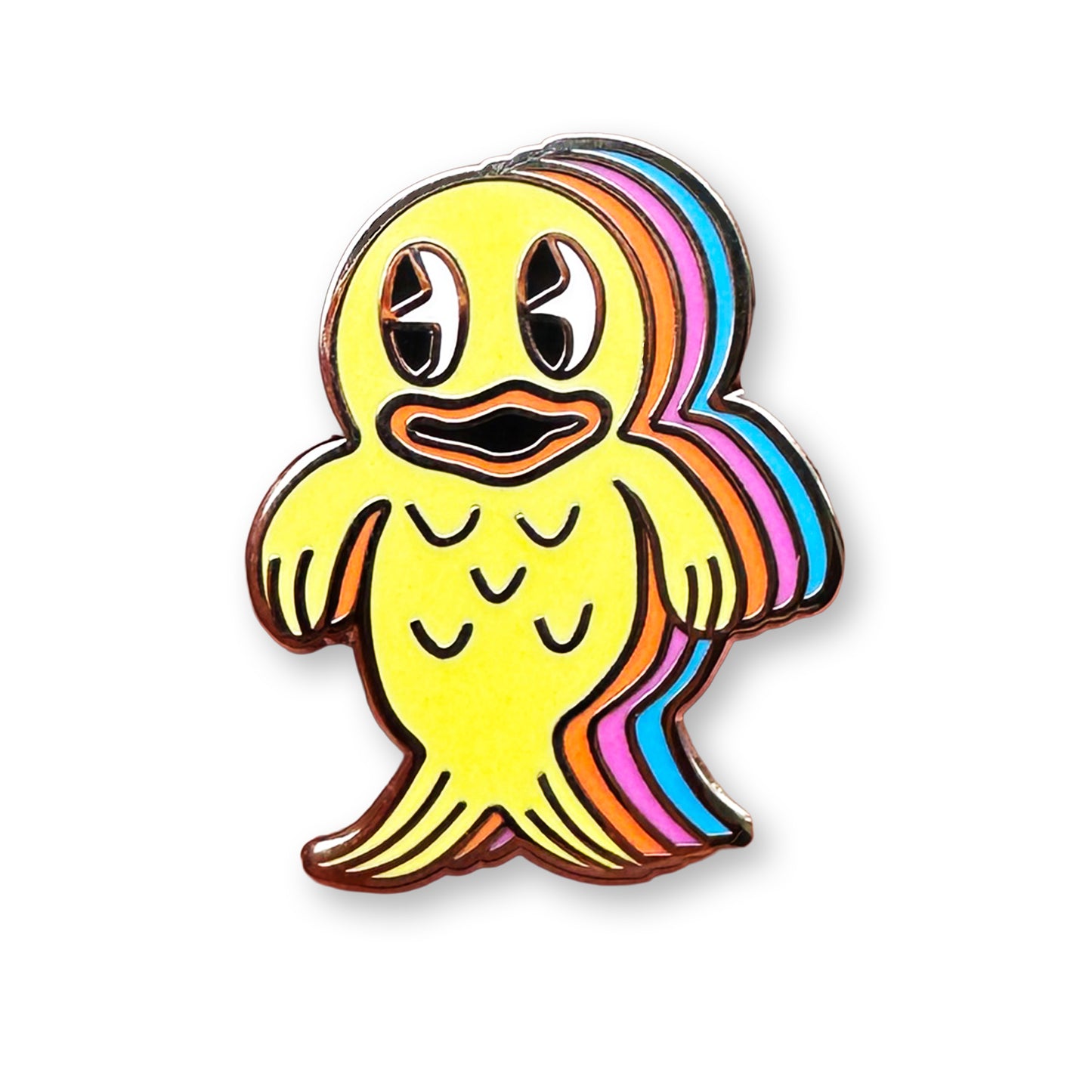 Fishie Lapel Pin Yellow