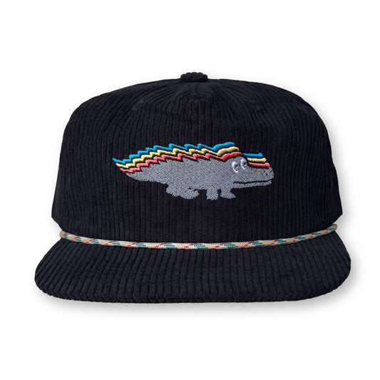 King Gizzard Rope Hat / Onyx Corduroy with Mechanoid Gator