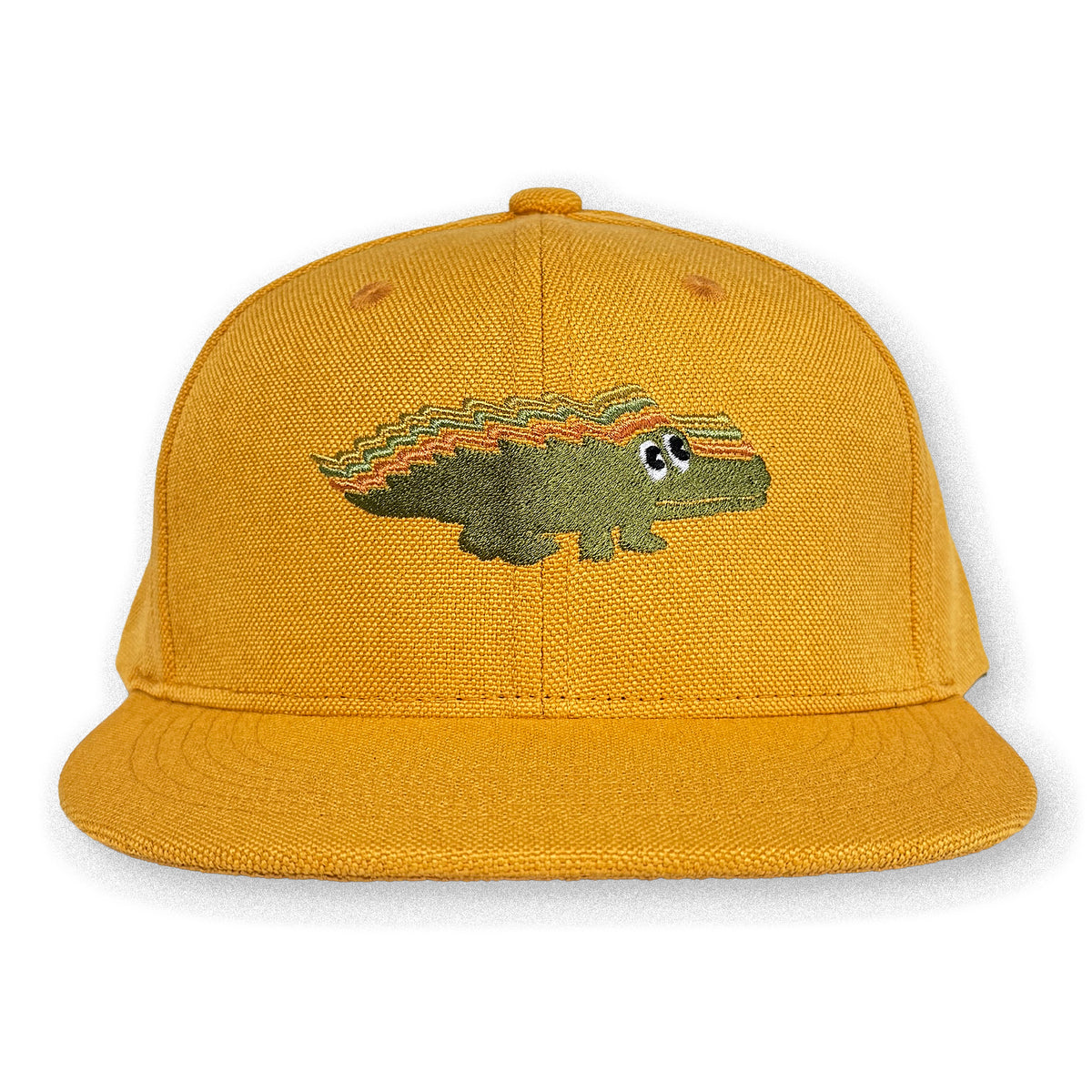 King Gizzard Gator Hemp Hat / Lemon Rind Hemp with Arugula Gator