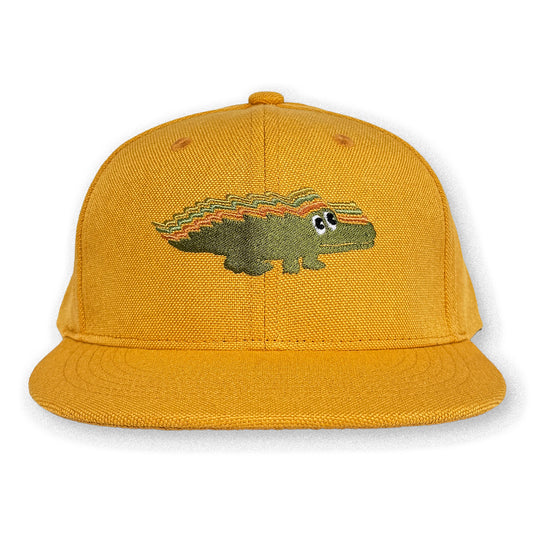 King Gizzard Gator Hemp Hat / Lemon Rind Hemp with Arugula Gator