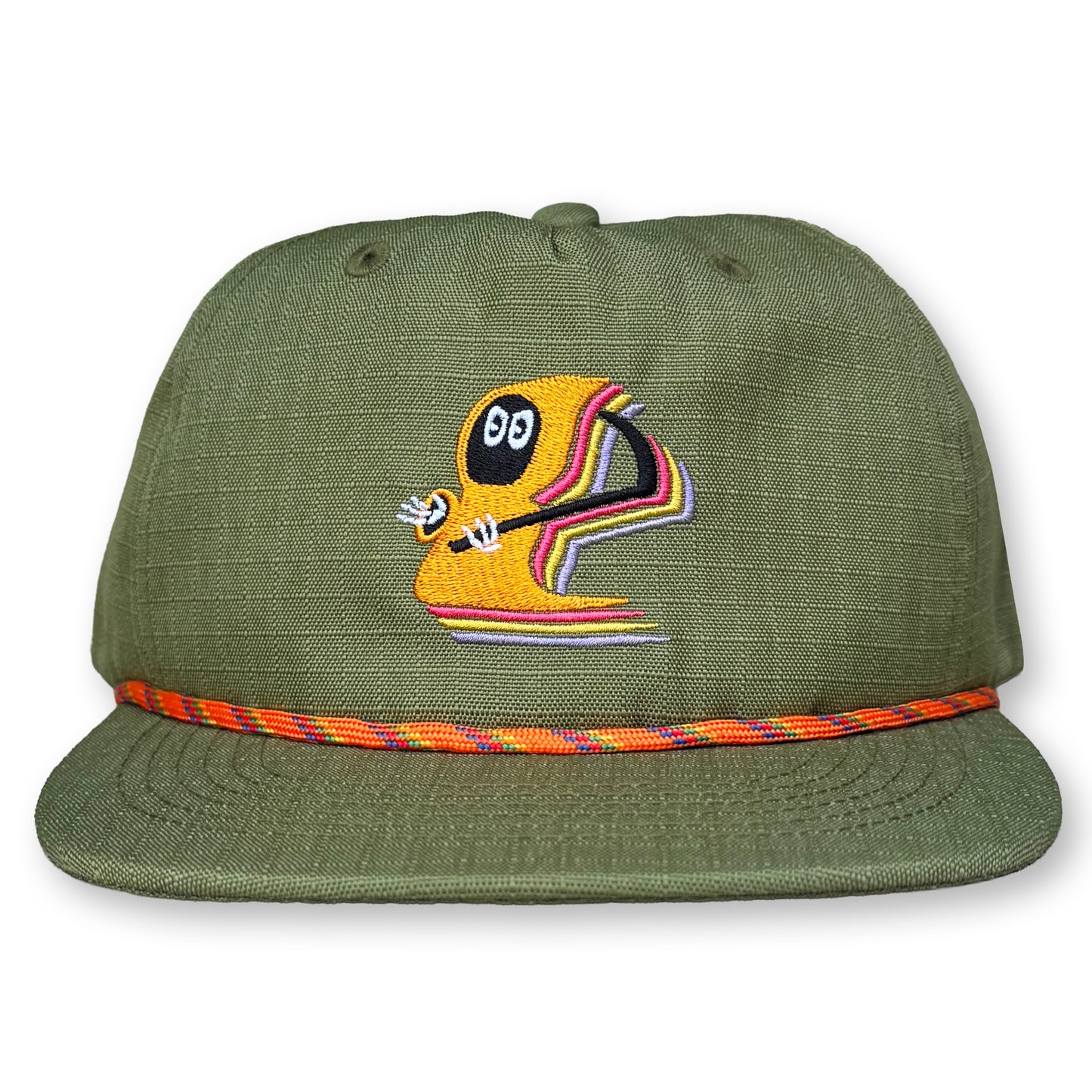 King Gizzard Rope Hat / Lima Bean Ripstop Nylon with Tang Grim Reaper