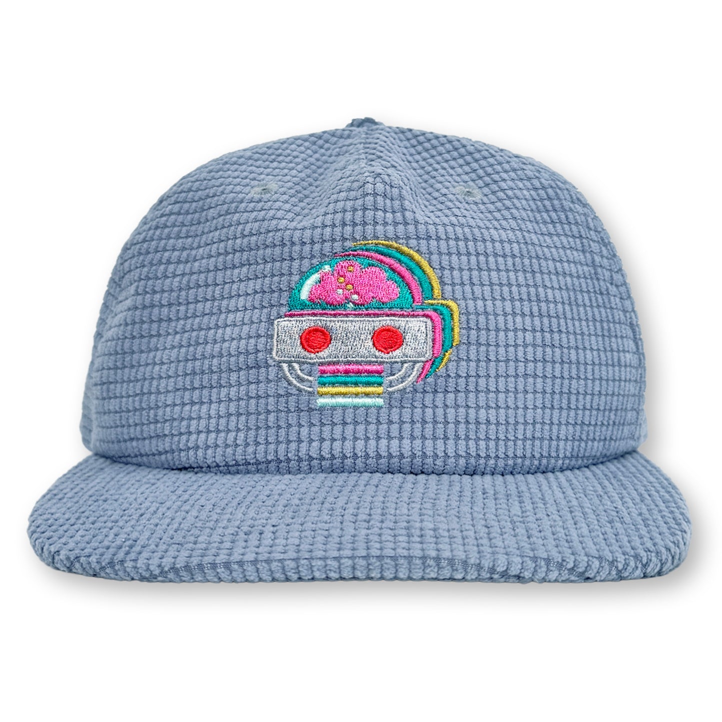 King Gizzard Microgrid Hat / Steel Blue Microgrid with Bubblegum Han Tyumi
