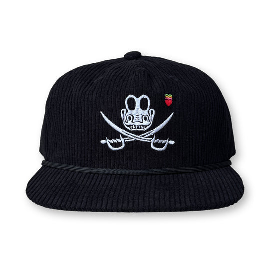 King Gizzard Jolly Gizzy  Rope Hat / Onyx Corduroy with Classic Jolly Gizzy
