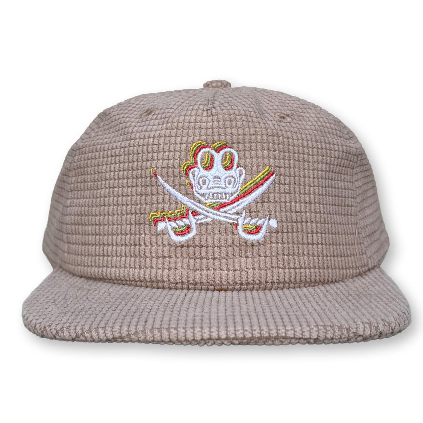 King Gizzard Microgrid Hat / Beige Microgrid with Classic Bone Bootleg Gizzy