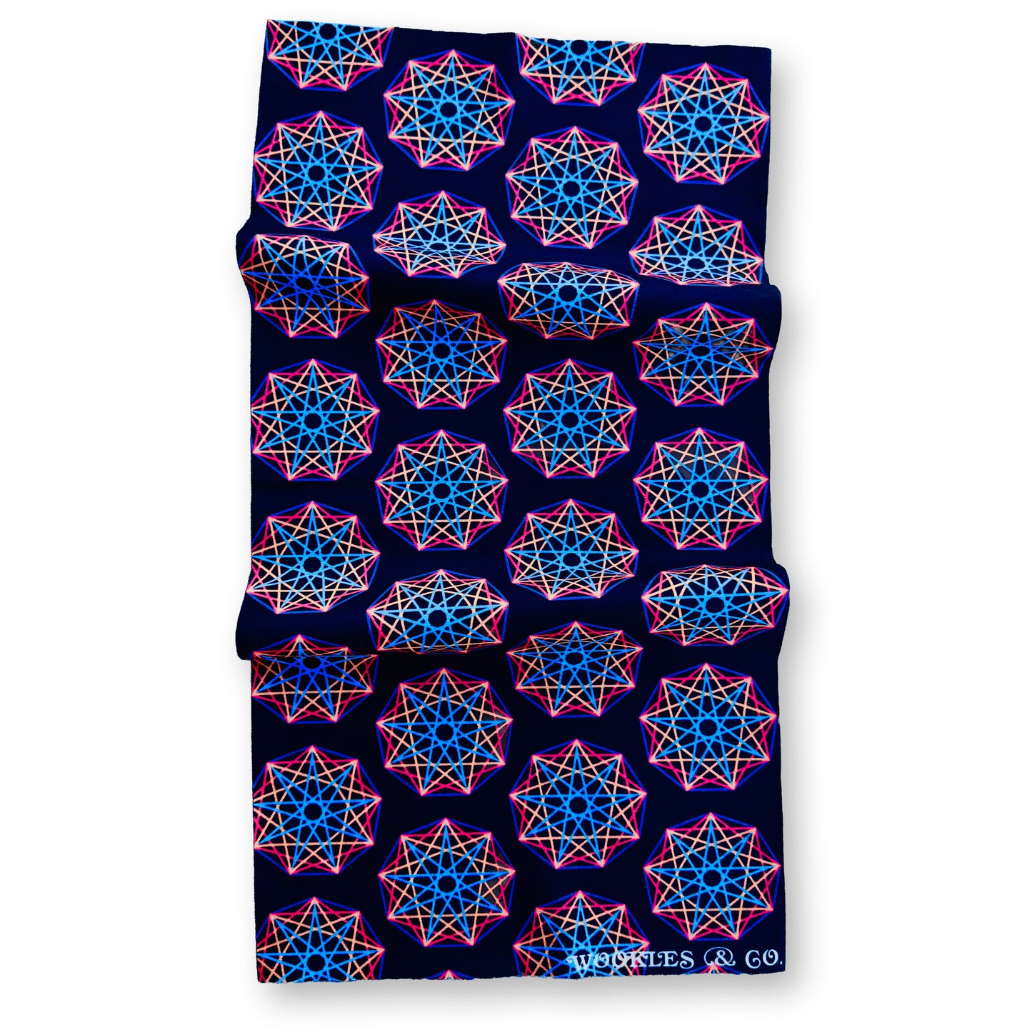Gizz Nonagon Bandana / Neck Gaiter / Face Mask in Black