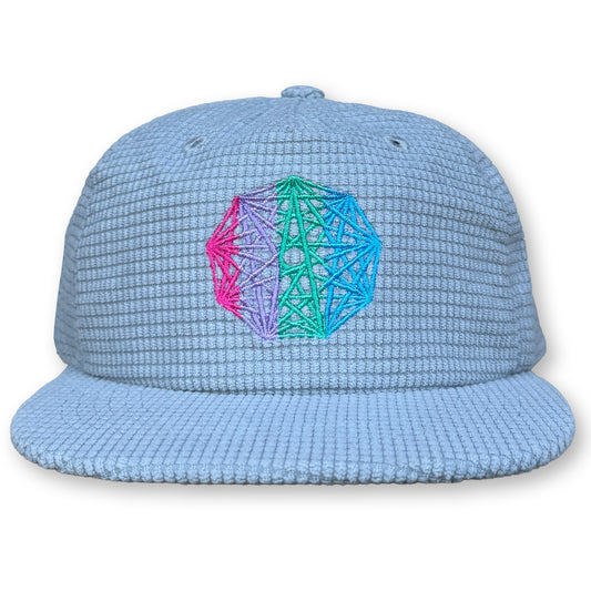 King Gizzard Microgrid Hat / Seafoam Microgrid with Gemstone Nonagon