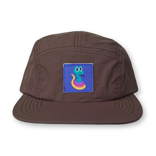 King Gizzard Rattlesnake Five Panel Camp Hat / UPS Nylon with Tropical Rattlesnake Patch (Copy)
