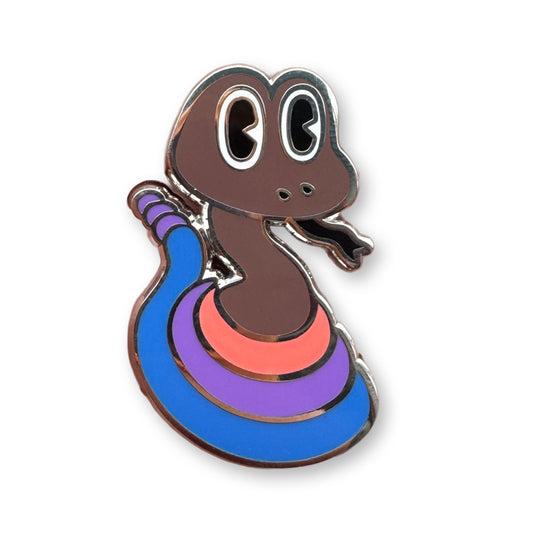 Rattlesnake Lapel Pin Psychedelic Dirt